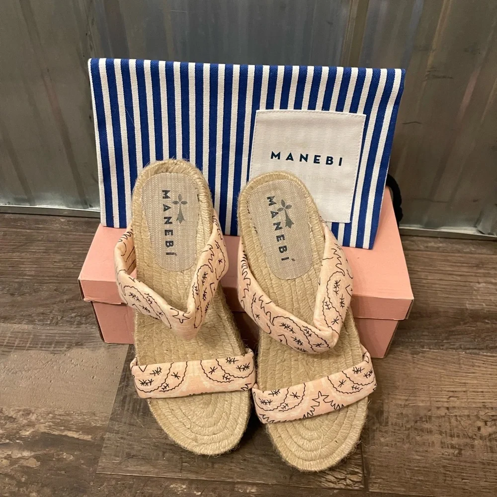 Brand New Manebi Bandana Espadrilles! Size 7 - Picture 1 of 7